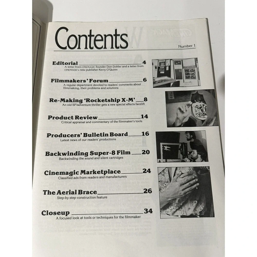 Rare‎ 1979 Premier Issue CineMagic Filmmaking Magazine Vol.1 #1